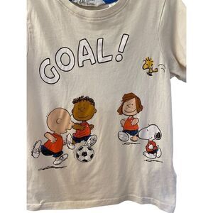 Peanuts H&M Collab/peanuts, soccer short sleeve T-shirt size 5/6